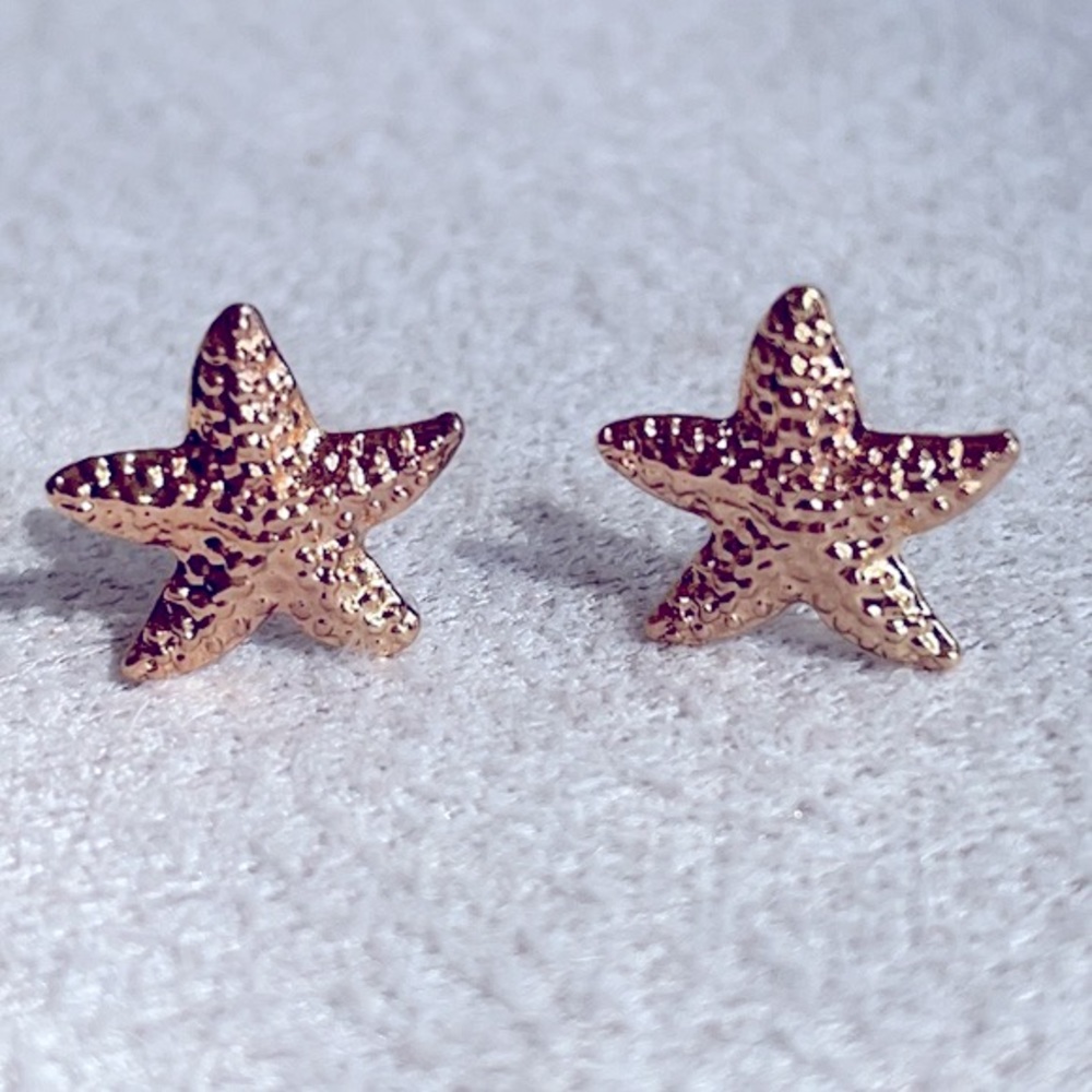 Golden Starfish earrings